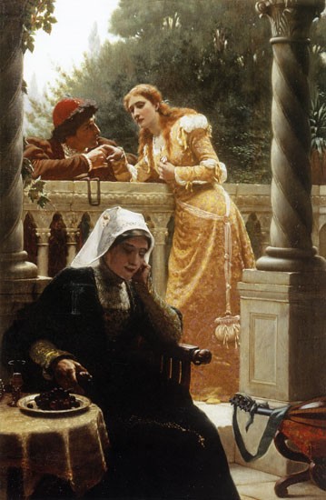 Edmund Blair Leighton A Stolen Interview